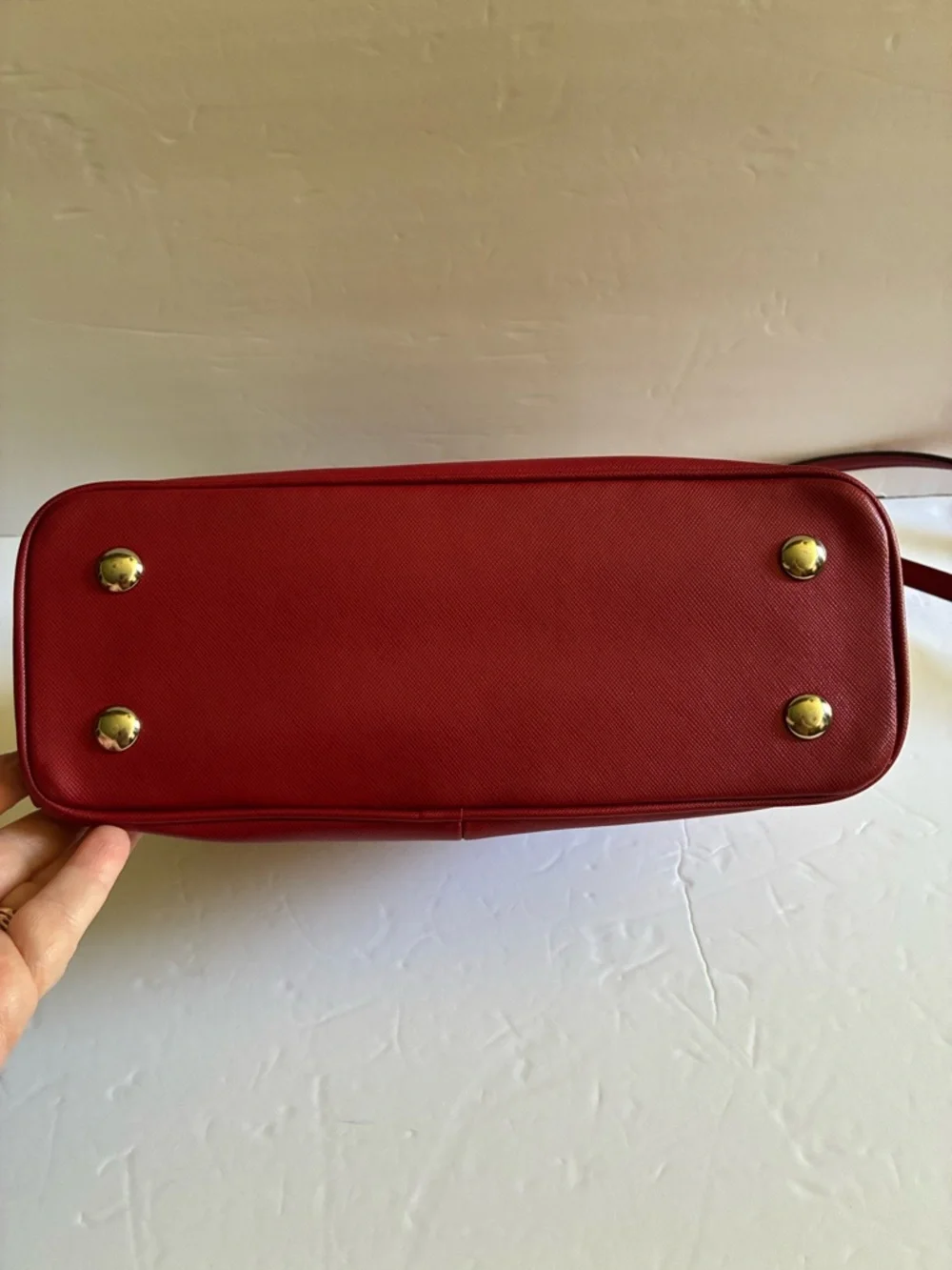 Coach Deep Red Cross Grain Leather Satchel with Strap EUC!! - Picture 12 of 14